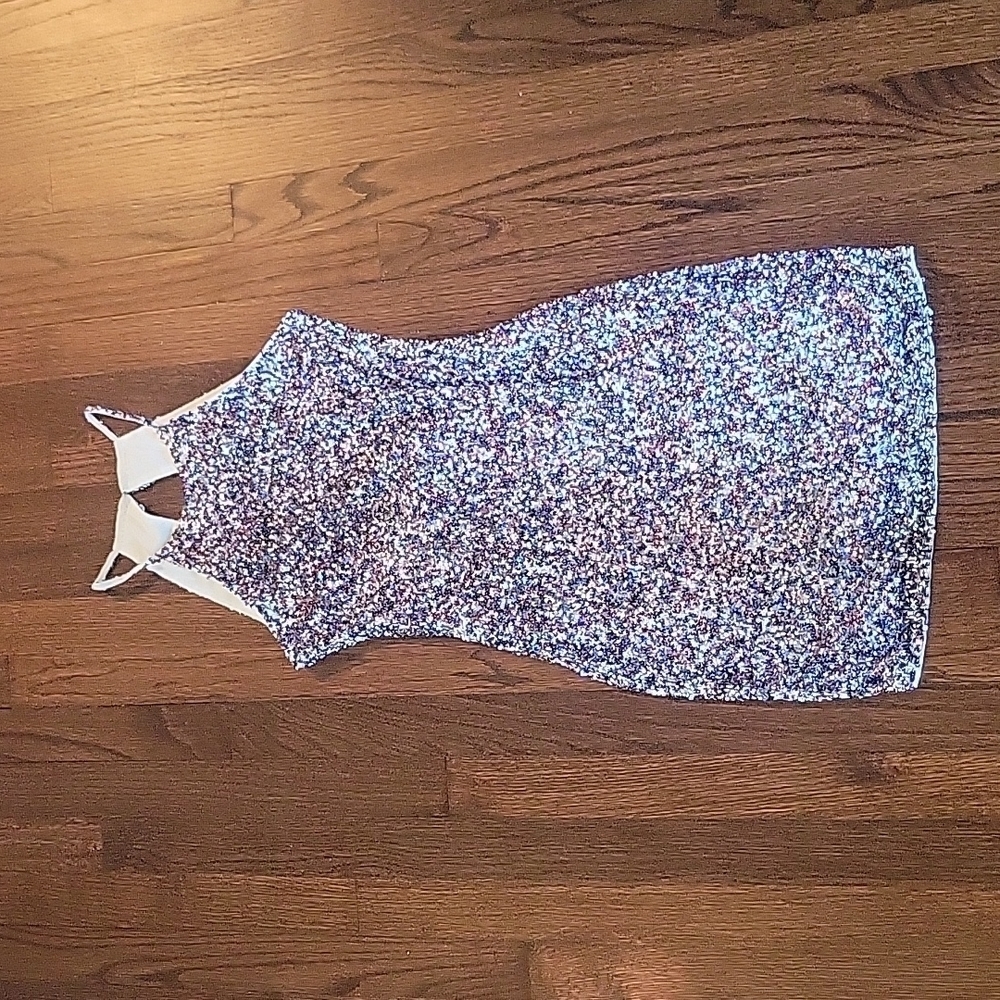 NWT Womens Parker Sequins Dress Size S